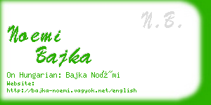 noemi bajka business card